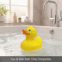 Jouet de bain en plastique jaune en forme de canard avec logo personnalisé, couleurs assorties, créez votre collection de canards Jeep, cadeau promotionnel