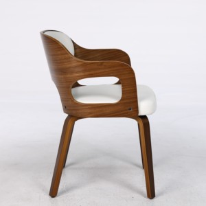 Sedia da pranzo moderna <span class=keywords><strong>in</strong></span> pelle con struttura <span class=keywords><strong>in</strong></span> <span class=keywords><strong>noce</strong></span> imbottita per pranzo camera da letto e soggiorno uso - Product Image 3