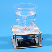 Remolino de agua de vórtice eléctrico, un interesante experimento de Ciencia Educativa STEAM adecuado para estudiantes de escuela primaria