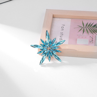 Broche Étoile Personnalisée en Gros, Broche Géométrique Flocon de Neige Irrégulière, Fleur de Poitrine, Bijou Cadeau pour Mariage et Fête