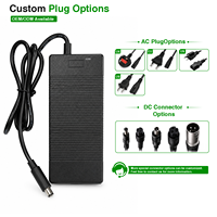 Chargeur de batterie au plomb 60V pour trottinette électrique à pneus larges avec boîtier ABS ignifuge, solution d'interface personnalisée DC XLR GX16