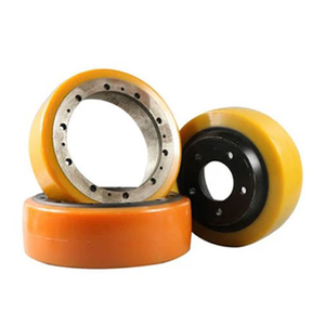 Thiết bị nặng Di chuyển xe Nâng Bánh xe cường độ cao chịu mài mòn chịu áp lực chống trượt bánh xe <span class=keywords><strong>PU</strong></span> con lăn cao su - Product Image 2