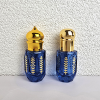 Flacons testeurs de parfum Oud Attar en verre octogonal fantaisie de 3 ml, 6 ml, 10 ml, 12 ml pour huile d'Oud avec bâtonnet en verre et boîte en papier