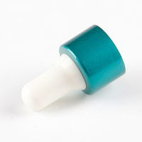 Pulvérisateur à col blanc Din 18/410, compte-gouttes en verre, bouchon en aluminium-plastique anti-fuite pour bouteilles, applications liquides industrielles