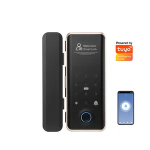 Intelligence Electric Biometric Fingerprint Door Lock Keyless TTlock Tuya WiFi Digital Smart Locks for Double Sliding Glass Door