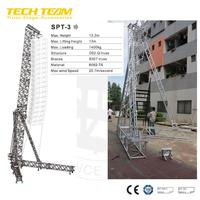Support de ligne acoustique portable pour extérieur de 8 m avec une charge maximale de 800 kg pour les enceintes, les éclairages, les tours de levage, excellent pour l'affichage