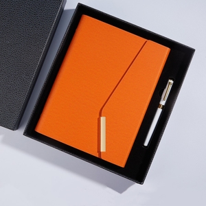 Văn phòng phẩm hiện tại Bộ quà tặng từ 6 thép không gỉ xoắn ốc máy tính xách tay Vòng chất kết dính A5 tùy chỉnh máy tính xách tay và bút Hộp quà tặng - Product Image 1