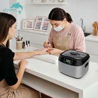 Skymen ODM Digital Large Ultrasonic Cleaner 1200ml Pembersih Alat Kuku Ultrasonik untuk Membersihkan Alat Potong Rambut Pedikur Kuku.