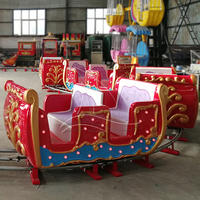 Offre Spéciale Noël Enfants Amusement Petit Train Électrique Village De Vacances Centre Commercial Mini Père Noël Train pour Enfants