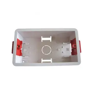 High quality plastic UK standard 35mm 47mm 2 gang Universal Type lining box wall switch box lining box