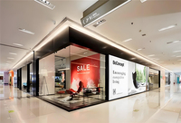 Pantalla LED transparente a todo color Pantalla LED de rejilla P3.91 Pantalla LED transparente