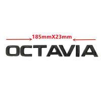 Emblème 3D chromé noir Octavia, lettres, badge de coffre arrière pour Skoda OCTAVIA 1 2 3 4 A5 A7 MK3, autocollant, décalcomanie, accessoires