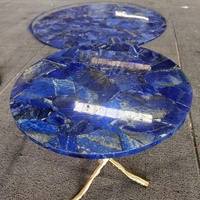 Dalle de marbre Lapis bleu pour ensemble de table de meubles royaux comptoir de lavabo de luxe