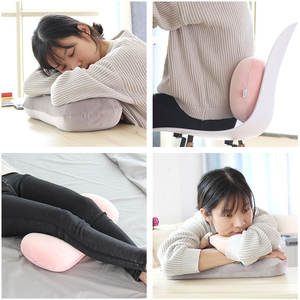 Coussin de voyage en mousse à mémoire de forme en forme de U, motif animal mignon, en velours, pour le soutien du cou, pour adultes, pour la sieste en voiture, ensemble de coussins pour siège - Product Image 2