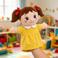Marionnette humanoïde à bouche articulée avec logo personnalisé, jouet en peluche doux, OEM ODM, cadeau promotionnel, approvisionnement en gros