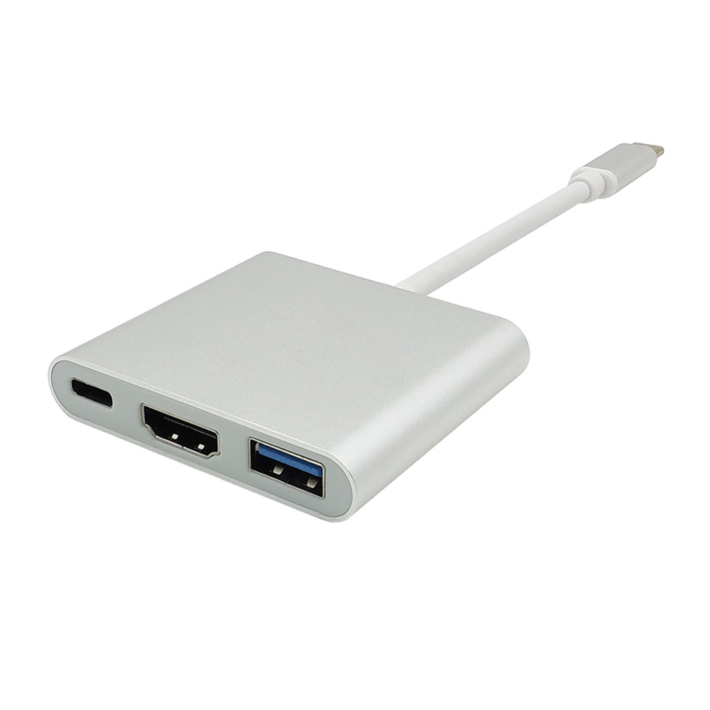 Алюминиевый сплав 3 порта Usb Type C 3in1 3,1 кабель с разъемами типа c и usb-c концентратор