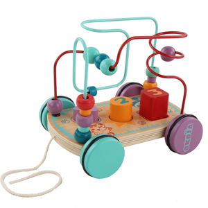 Juguete de animales para bebé, laberinto de cuentas de Madera, Juguetes didácticos, Madera, venta al por mayor - Product Image 5