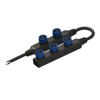 Conector Hembra de 5 Pines IP67 para Distribución de Iluminación Exterior DH-2SZ+DH-3SW / DH-2PZ+DH-3PW