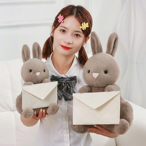 Schattig Messenger Konijn Postbode Envelop Liefdesbrief Bunny Pluche Valentijnsdag Liefdesverklaring Cadeau - Product Image 3