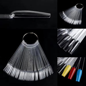 50 Uds. Palos de muestras de <span class=keywords><strong>uñas</strong></span> con forma de abanico Natural transparente estilo de <span class=keywords><strong>diseño</strong></span> puntas falsas cuadradas para práctica de esmalte de <span class=keywords><strong>uñas</strong></span> proveedor de <span class=keywords><strong>uñas</strong></span> - Product Image 6