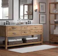 Ensemble de meuble-lavabo de salle de bain CBMmart en éco-aluminium, petit meuble-lavabo avec lavabo en céramique et miroir