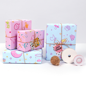 Wholesale 80g Birthday Cartoon Art <b>Paper</b> Tissue 43*300cm Gift Luxury Custom Packaging <b>Wrapping</b> <b>Paper</b> Roll - Product Image 6