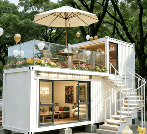 Edificios Modernos con Paredes de Vidrio para Jardines en Contenedores, Tiendas Prefabricadas Pop-up de Diseño Moderno - Product Image 2