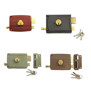 Serrures de sécurité extérieures anti-effraction pour portes d'entrée et portails de jardin avec poignées et boutons de porte, cylindre de sécurité en laiton avec clé - Product Image 1