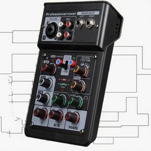 1 MONO + 1 STEREO Audio da <span class=keywords><strong>Studio</strong></span> Sound Card multifunzione Mixer per Console di missaggio adatto a studi professionali - Product Image 5