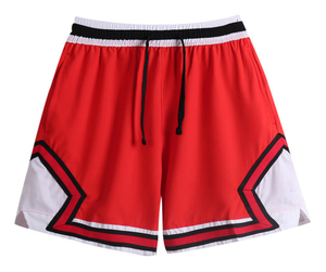 2425 yeni erkek diz boyu basketbol futbol şort yüksek kalite yaz sokak moda İpli kapatma ile katı desen - Product Image 4