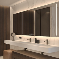 Contrôleur intelligent pour miroir tactile Bluetooth à trois touches, compatible avec les armoires de salle de bain, les miroirs de maquillage et plus encore