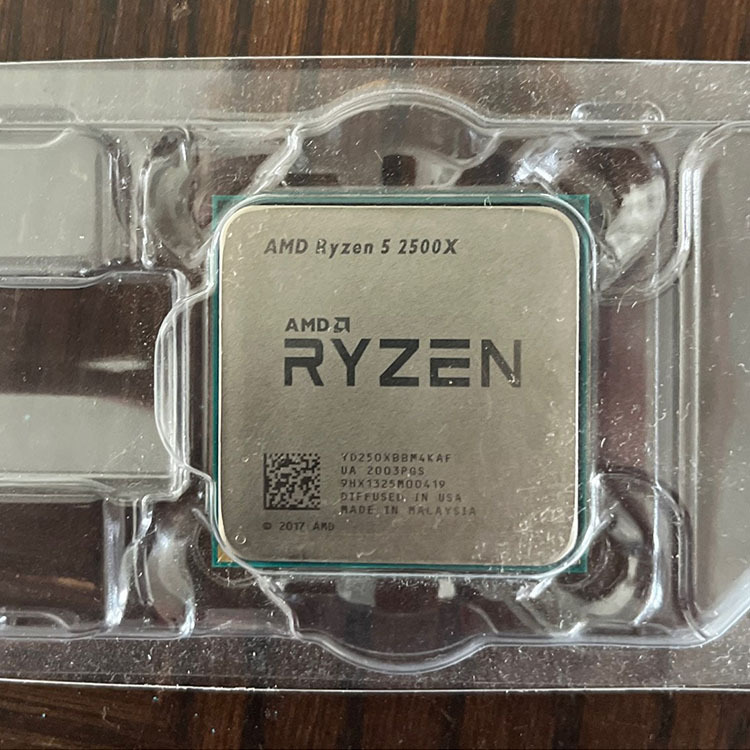 AMD Ryzen 5 2500X OEM CPU - 4 Cores, 3.6GHz, AM4 Socket - Ideal