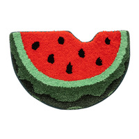 Großhandel Niedliche Wassermelonen-Badematte Rutschfeste Weiche Plüsch-Tufting-Matte Anti-Ermüdungs-Absorbierende Türmatte für Zuhause und Hotel Maschinenwaschbar