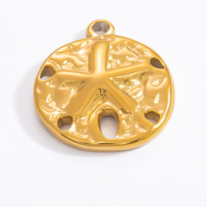 Colgantes de Acero Inoxidable con Forma de Estrella de Mar, Sol, Concha y Pájaro, Accesorios de Joyería DIY, Colgantes de Moda Unisex, Origen Yiwu - Product Image 4