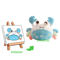 Porte-clés en peluche super doux personnalisé avec fonction de couverture rétractable