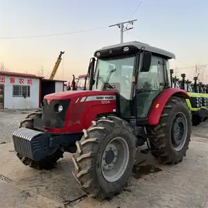 Tractor agrícola de segunda mano Massey Ferguson, máquina agrícola de dos ruedas, tra1204, 120hp, 4x4wd