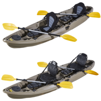 Vente d'usine 2 + 1 siège deux personnes ou trois personnes famille avec enfant assis sur le dessus pêche et jeux nautiques et divertissement Kayak