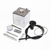 Chicha Cube LED Acrylique 5 Couleurs, Sheesha Nargile, Chicha Carrée sur Mesure, Ensembles de Narguilés, Vente en Gros