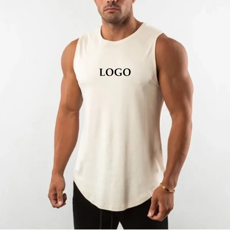 Custom Uw Owm Merk Lage Moq 11 Kleuren Man Tank Tops 3xl Mannen Plus Size Gymnastiekkleding Fitness Kleding