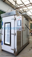 Pot rempli de substrat de champignon en métal en acier inoxydable pasteurisateur vapeur armoire machine avec four à anneau en silicone