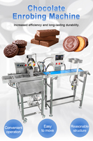Machine automatique d'enrobe de chocolat de tunnel de refroidissement de petit revêtement de bonbons de gelée de convoyeur d'humeur de gâteau