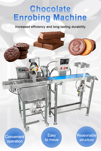 เครื่องทำเค้กช็อคโกแลตสายพานลำเลียงแบบเทมเบรนสำหรับทำเค้กขนาดเล็กเคลือบสารให้ความเย็นขนาดเล็ก - Product Image 2