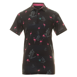 Golf de Spandex de poliéster de alta calidad de lujo para hombre para camiseta de polo de secado rápido Slim Fit con logotipo personalizado Impresión digital - Product Image 5