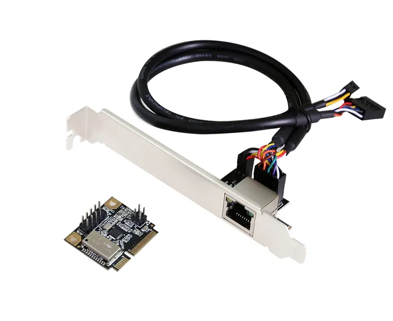 10/100/1000Mbps Gigabit RJ45 Wired Network Interface Card Mini PCIE Ethernet Adapter For Mini PC