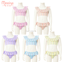 Maillot de bain personnalisé pour enfants, maillot de bain à carreaux pour tout-petits, vêtements de plage, maillot de bain une pièce pour filles