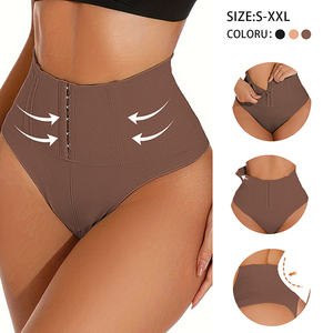 Contrôle de haute qualité minceur <span class=keywords><strong>ventre</strong></span> <span class=keywords><strong>plat</strong></span> femmes Shapewear <span class=keywords><strong>string</strong></span> culotte avec boucle réglable pour la mise en forme du corps - Product Image 6