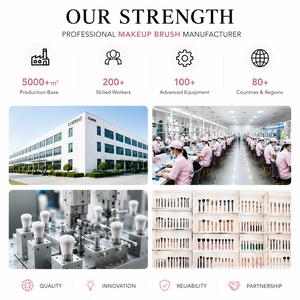 Ensemble <span class=keywords><strong>de</strong></span> pinceaux <span class=keywords><strong>de</strong></span> maquillage professionnels à double extrémité avec manche en bois et poils synthétiques pour <span class=keywords><strong>fond</strong></span> <span class=keywords><strong>de</strong></span> <span class=keywords><strong>teint</strong></span>, fard à joues, contour et blush angulaire - Product Image 4