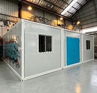 Maison préfabriquée modulaire pliable en structure acier à installation rapide pour logement de chantier et abri du personnel