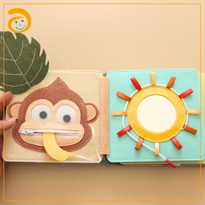 <span class=keywords><strong>Libro</strong></span> de Actividades de Fieltro Hecho a Mano con Diseño de Elefante, <span class=keywords><strong>Libro</strong></span> Sensorial Montessori para la Primera Infancia - Product Image 3