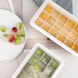 Ice Cube Tray With Lid Ice Trays for Freezer Bin <b>Plastic</b> BPA-Free Ice Cube Molds Custom Mold Silicone for Jelly - Product Image 5